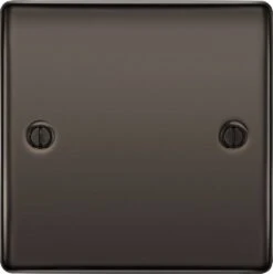 BG Nexus Metal Black Nickel Single Blank Plate NBN94