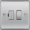 BG Nexus Metal Brushed Steel 13A Switched Spur NBS50 -RS Electrical Supplies bg nexus metal brushed steel 13a switched spur nbs50