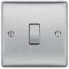 BG Nexus Metal Brushed Steel Intermediate Light Switch NBS13 -RS Electrical Supplies bg nexus metal brushed steel intermediate light switch nbs13