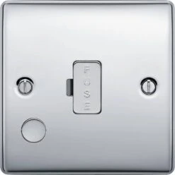 BG Nexus Metal Polished Chrome 13A Unswitched Spur With Flex NPC55