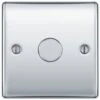 BG Nexus Metal Polished Chrome 1G Dimmer Switch NPC81 1 BG Nexus Metal Polished Chrome 1G Dimmer Switch NPC81 -RS Electrical Supplies bg nexus metal polished chrome 1g dimmer switch npc81