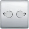 BG Nexus Metal Polished Chrome 2G Dimmer Switch NPC82