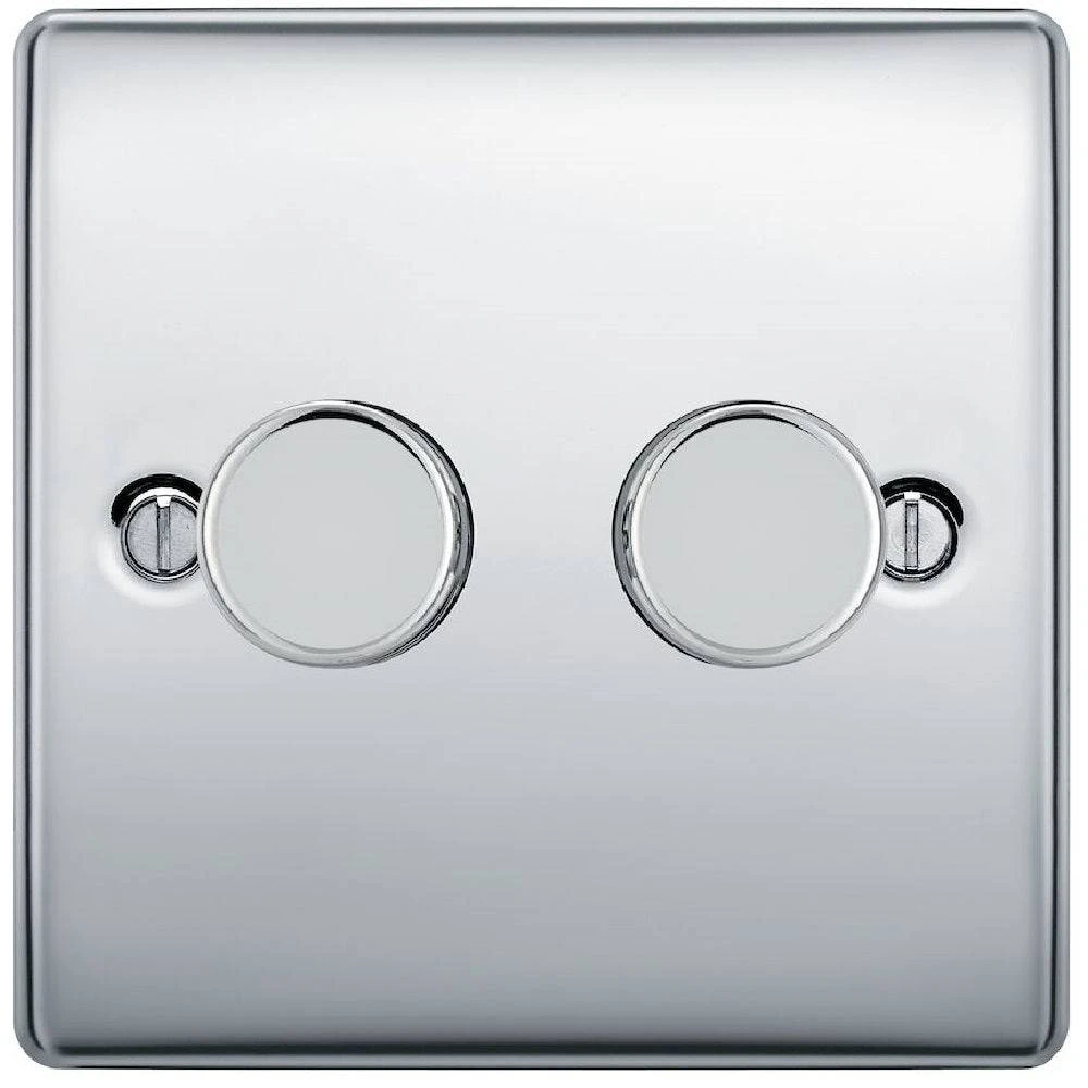 BG Nexus Metal Polished Chrome 2G Dimmer Switch NPC82 3 BG Nexus Metal Polished Chrome 2G Dimmer Switch NPC82