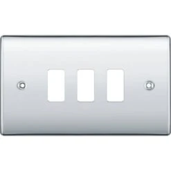 BG Nexus Metal Polished Chrome 3G Grid Plate RNPC3