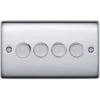 BG Nexus Metal Polished Chrome 4G Dimmer Switch NPC84