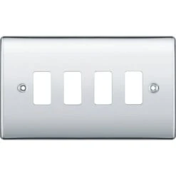 BG Nexus Metal Polished Chrome 4G Grid Plate RNPC4