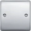 BG Nexus Metal Polished Chrome Single Blank Plate NPC94 -RS Electrical Supplies bg nexus metal polished chrome single blank plate npc94