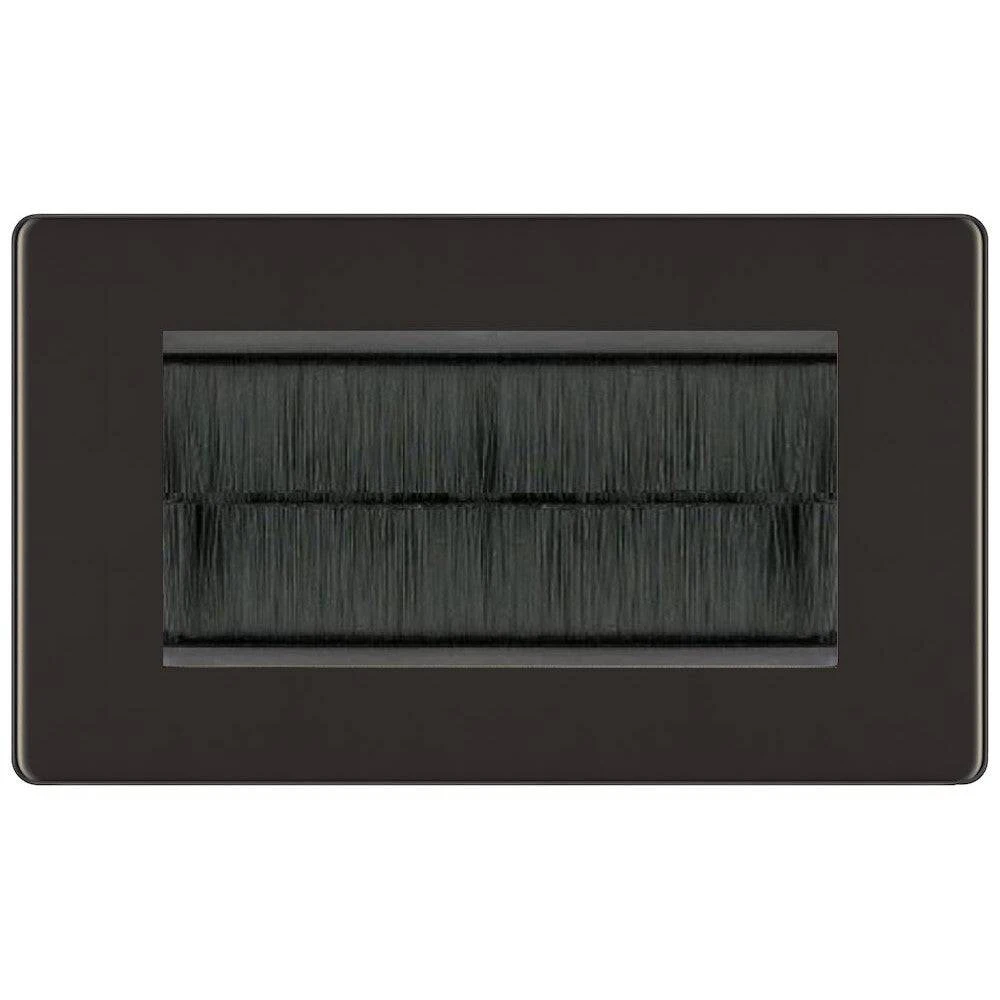 BG Nexus Screwless Black Nickel 4G Cable Brush Outlet FBNEMR4BR 3 BG Nexus Screwless Black Nickel 4G Cable Brush Outlet FBNEMR4BR