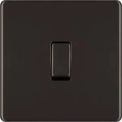 BG Nexus Screwless Black Nickel Intermediate Light Switch FBN13