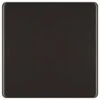 BG Nexus Screwless Black Nickel Single Blank Plate FBN94 2 BG Nexus Screwless Black Nickel Single Blank Plate FBN94 -RS Electrical Supplies bg nexus screwless black nickel single blank plate fbn94
