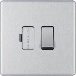 BG Nexus Screwless Brushed Steel 13A Switched Spur FBS50