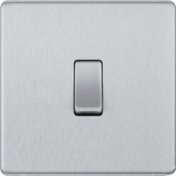 BG Nexus Screwless Brushed Steel Intermediate Light Switch FBS13