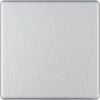 BG Nexus Screwless Brushed Steel Single Blank Plate FBS94 -RS Electrical Supplies bg nexus screwless brushed steel single blank plate fbs94