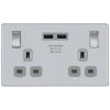 BG Nexus Screwless Polished Chrome 13A Double USB Socket FPC22U3G 1 BG Nexus Screwless Polished Chrome 13A Double USB Socket FPC22U3G -RS Electrical Supplies bg nexus screwless polished chrome 13a double usb socket fpc22u3g