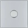BG Nexus Screwless Polished Chrome 1G Dimmer Switch FPC81 -RS Electrical Supplies bg nexus screwless polished chrome 1g dimmer switch fpc81