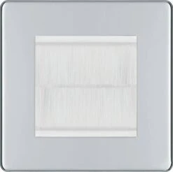 BG Nexus Screwless Polished Chrome 2G Cable Brush Outlet FPCEMS2BRW