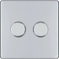 BG Nexus Screwless Polished Chrome 2G Dimmer Switch FPC82