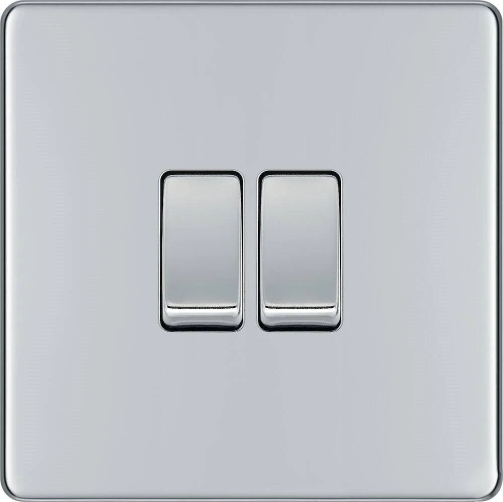 BG Nexus Screwless Polished Chrome 2G Intermediate Light Switch FPC2GINT 3 BG Nexus Screwless Polished Chrome 2G Intermediate Light Switch FPC2GINT