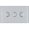 BG Nexus Screwless Polished Chrome 3G Dimmer Switch FPC83