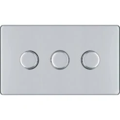 BG Nexus Screwless Polished Chrome 3G Dimmer Switch FPC83