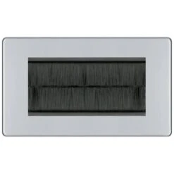 BG Nexus Screwless Polished Chrome 4G Cable Brush Outlet FPCEMR4BR