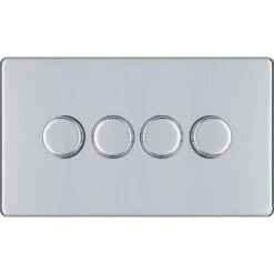 BG Nexus Screwless Polished Chrome 4G Dimmer Switch FPC84