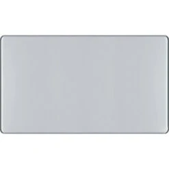 BG Nexus Screwless Polished Chrome Double Blank Plate FPC95