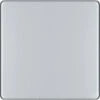 BG Nexus Screwless Polished Chrome Single Blank Plate FPC94 -RS Electrical Supplies bg nexus screwless polished chrome single blank plate fpc94