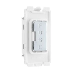 BG Polished Chrome Grid 13 Amp Fuse Carrier RPCFUSE