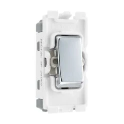 BG Polished Chrome Grid Switch 20 Amp 2 Way RPC12