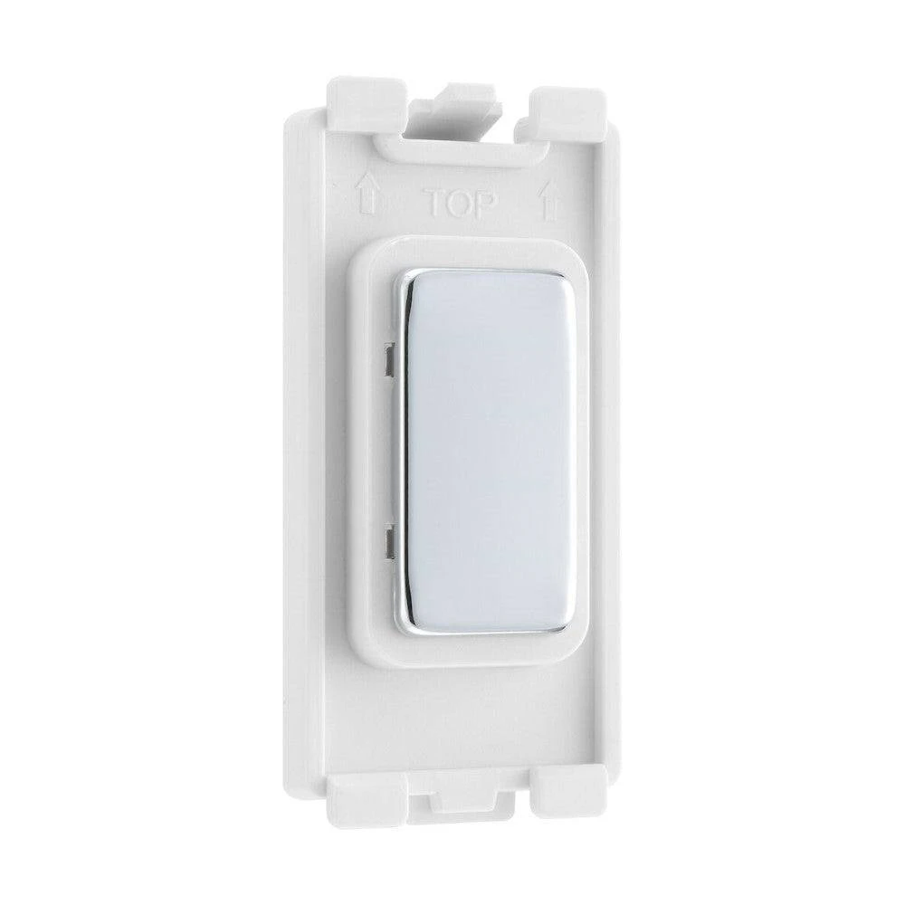 BG Polished Chrome Grid Switch Blank RPCBLNK 3 BG Polished Chrome Grid Switch Blank RPCBLNK