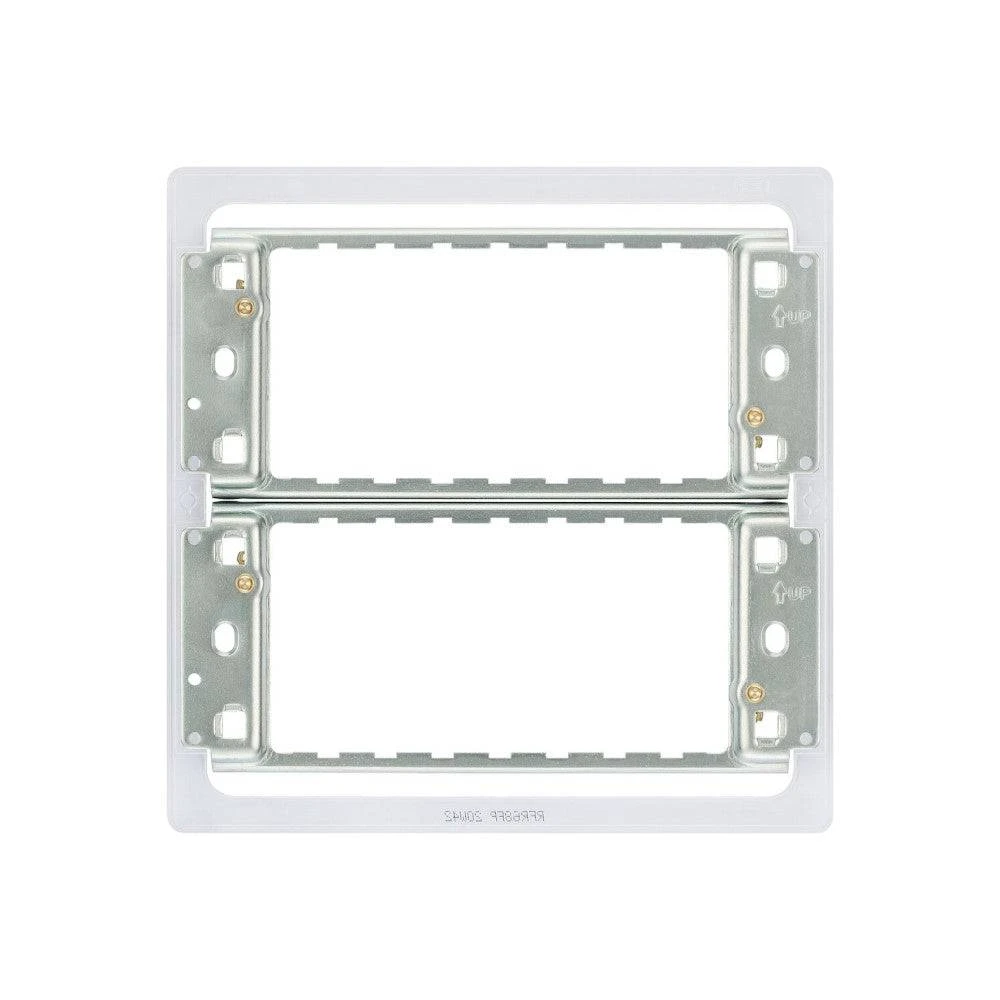 BG Screwless Flat Plate 6-8 Gang Grid Frame RFR68FP 3 BG Screwless Flat Plate 6-8 Gang Grid Frame RFR68FP