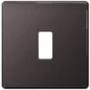 BG Screwless Flat Plate Black Nickel Grid Plate RFBN1 -RS Electrical Supplies bg screwless flat plate black nickel grid plate rfbn1