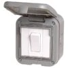 BG Weatherproof 1G 2W Light Switch IP55 WPB12 1 BG Weatherproof 1G 2W Light Switch IP55 WPB12 -RS Electrical Supplies bg weatherproof 1g 2w light switch ip55 wpb12
