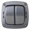 BG Weatherproof Stainless Steel 2G 2W Light Switch WPL42