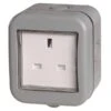BG Weatherproof Unswitched Single Socket IP55 WPB23 1 BG Weatherproof Unswitched Single Socket IP55 WPB23 -RS Electrical Supplies bg weatherproof unswitched single socket ip55 wpb23