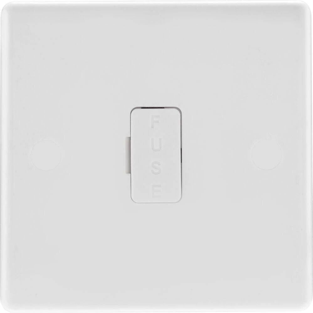 BG White Moulded 13A Unswitched Spur 854 3 BG White Moulded 13A Unswitched Spur 854