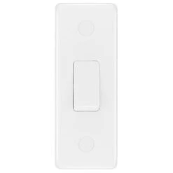 BG White Moulded 1G Architrave Switch 847