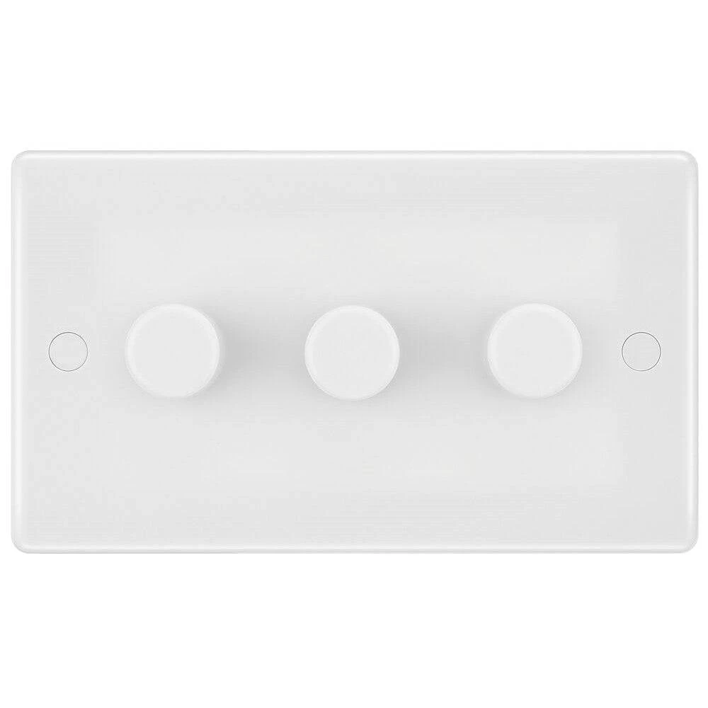BG White Moulded 3G Dimmer Switch 883 3 BG White Moulded 3G Dimmer Switch 883