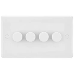 BG White Moulded 4G Dimmer Switch 884