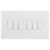 BG White Moulded 6G 2W Light Switch 846 -RS Electrical Supplies bg white moulded 6g 2w light switch 846