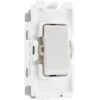 BG White Moulded PVC 20A 2 Way Grid Module R12 -RS Electrical Supplies bg white moulded pvc 20a 2 way grid module r12