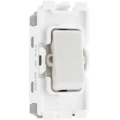 BG White Moulded PVC 20A 2 Way Grid Module R12