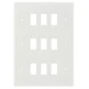 BG White Moulded PVC 9G Grid Plate R89 1 BG White Moulded PVC 9G Grid Plate R89 -RS Electrical Supplies bg white moulded pvc 9g grid plate r89