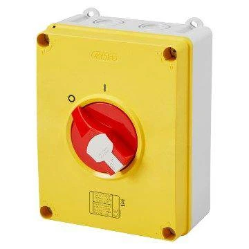 Gewiss Rotary Isolator HP Emergency 63A 3P GW70437P 3 Gewiss Rotary Isolator HP Emergency 63A 3P GW70437P
