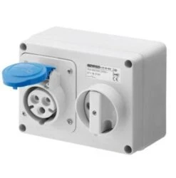 Gewiss Switched Interlocked Socket 16A 240V GW66004