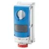 Gewiss Vertical Interlocked Socket + RCD Facility IP67 63A 3P N & E 415V GW66874 -RS Electrical Supplies gewiss interlocked socket default title gewiss vertical interlocked socket rcd facility ip67 63a 3p n e 415v gw66874 40906762092849