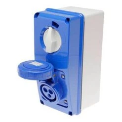 Gewiss Vertical Switched Interlocked Socket 16A 240V GW66204N