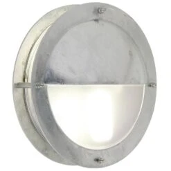 Nordlux Malte Half Shade Galvanised Outdoor Wall Light 21841031