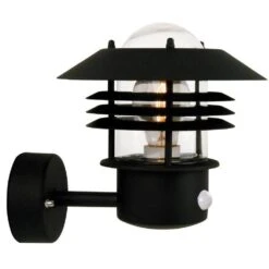 Nordlux Vejers Sensor Black Outdoor Wall Light 25101003